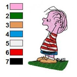 Snoopy Pigpen 06 Embroidery Design